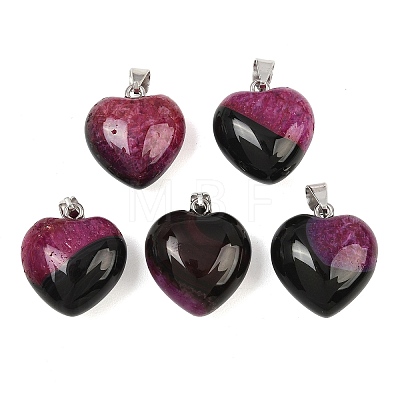 Natural Agate(Dyed & Heated) Pendants GG-K002-03A-1