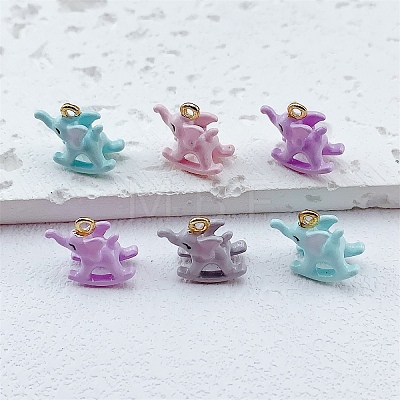Alloy Enamel Pendants ENAM-A012-12G-1