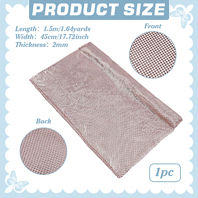 Aluminum Beaded Trim Mesh Ribbon Roll DIY-WH0750-413D-1