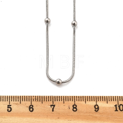 Brass Satellite Chains Necklaces for Women NJEW-D302-16P-1