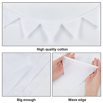 Cotton Pennant Flags Banners FIND-WH0152-226-1