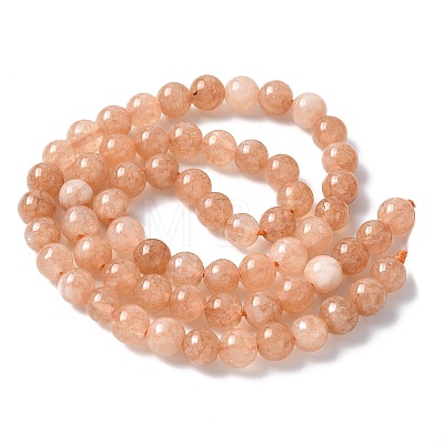 Natural White Jade Beads Strands G-F364-11-6mm-2-1