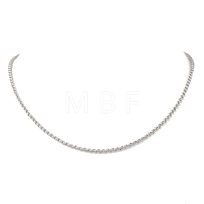 304 Stainless Steel Rolo Chain Necklaces NJEW-JN05772-1