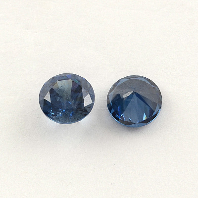 Diamond Shaped Cubic Zirconia Pointed Back Cabochons ZIRC-R004-12mm-06-1