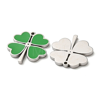 304 Stainless Steel Enamel Charms STAS-L022-001P-1