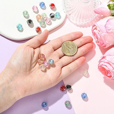 24Pcs 8 Styles Handmade Lampwork Beads LAMP-FS0001-79-1