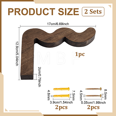 Wood Hanging Plant Support AJEW-WH0643-006-1