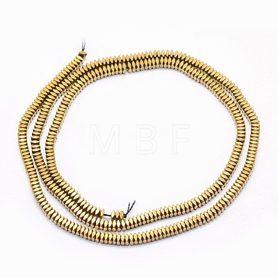 Electroplate Non-magnetic Synthetic Hematite Beads Strands G-L489-D05-1