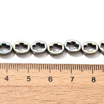 Electroplated Synthetic Non-magnetic Hematite Beads Strands G-L613-Z01-01L-1