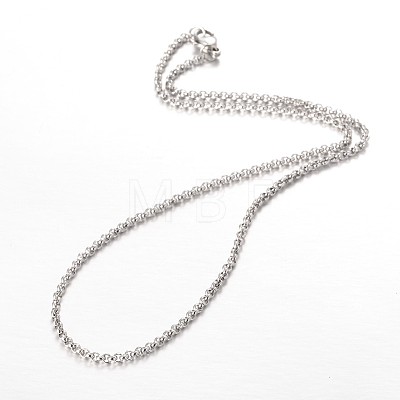 304 Stainless Steel Rolo Chain Necklaces X-NJEW-JN01228-02-1