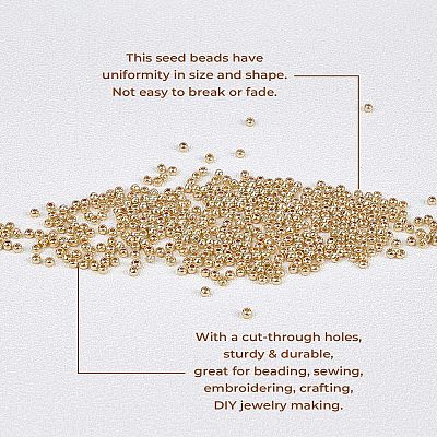 FGB 12/0 Round Glass Seed Beads SEED-OL0001-08A-02-1