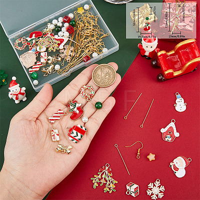 Christmas Earring Making Kit DIY-SC0021-95-1