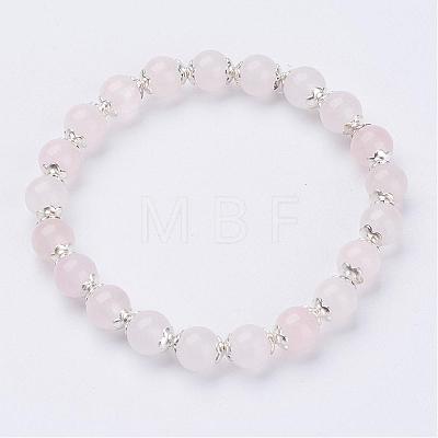 Natural Gemstone Beads Stretch Bracelets BJEW-JB02858-1