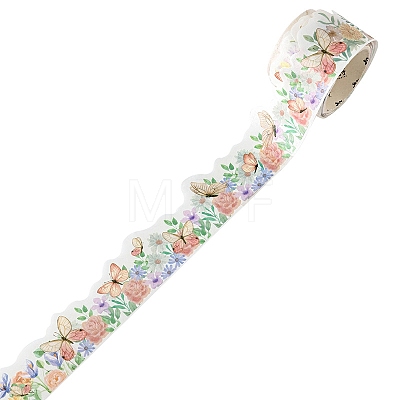 Flower Butterfly Paper Adhesive Tape Rolls PW-WG42821-02-1
