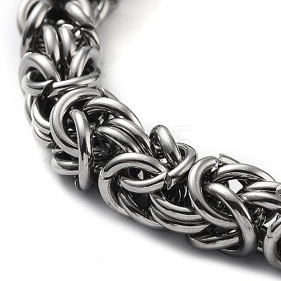 304 Stainless Steel Rope Chain Bracelet BJEW-Z023-03D-1
