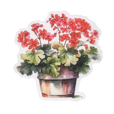 Potted Plant PET Stickers Set DIY-Z037-01E-1