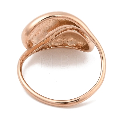 Open 304 Stainless Steel Finger Rings for Women RJEW-B070-01RG-1