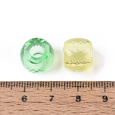 Transparent Acrylic European Beads OACR-Q200-09-1
