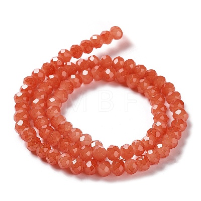 Baking Painted Imitation Jade Glass Bead Strands DGLA-A034-J6MM-A12-1