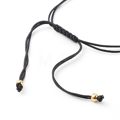 Adjustable Nylon Thread Braided Bead Bracelets BJEW-JB06262-01-1