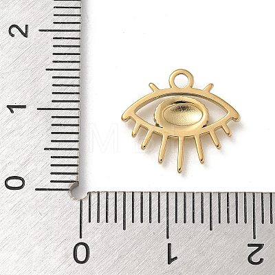 Ion Plating(IP) 304 Stainless Steel Enamel Charms STAS-G351-07G-01-1