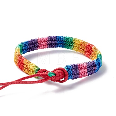 Rainbow Pride Bracelet BJEW-F422-01C-1