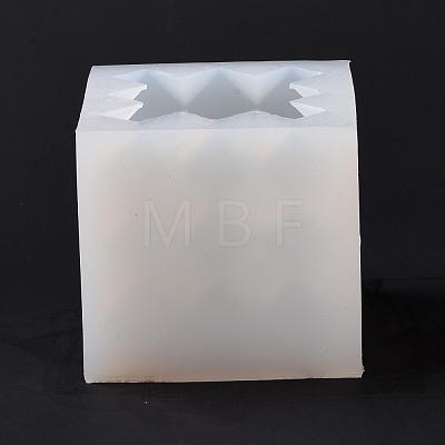 Faceted Rhombus-shaped Cube Food Grade Silicone Molds DIY-D097-09-1