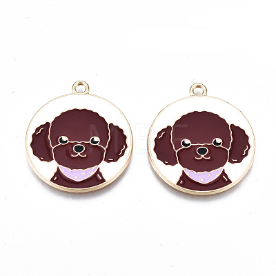 Eco-Friendly Alloy Enamel Pendants X-ENAM-Q437-054B-NR-1