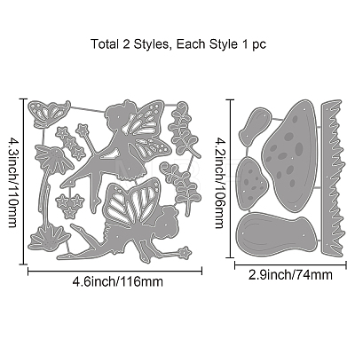 Carbon Steel Cutting Dies Stencils DIY-WH0309-1123-1