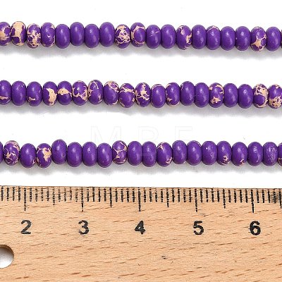 Synthetic Imperial Jasper Beads Strands G-L635-A09-4x2mm-05-1