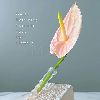 Plastic Flower Root Tube AJEW-GA0001-03-1