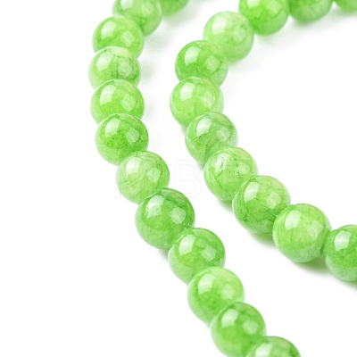 Natural Mashan Jade Round Beads Strands X-G-D263-6mm-XS17-1