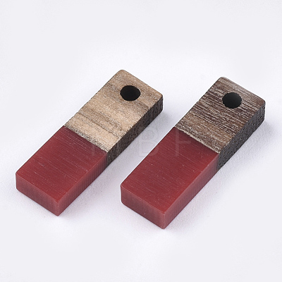 Resin & Walnut Wood Pendants RESI-S358-19I-1