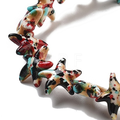 Synthetic Turquoise Dyed Beads Strands G-P507-04I-1