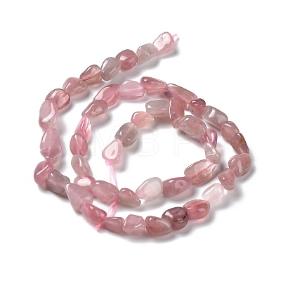 Natural Rose Quartz Beads Strands G-P497-01A-02-1