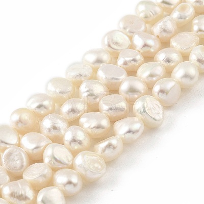 Natural Cultured Freshwater Pearl Beads Strands PEAR-A006-07B-1