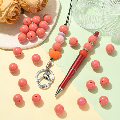 30Pcs Round Silicone Beads SIL-SZ0004-23G-1