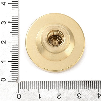 Golden Plated Brass Wax Sealing Stamp Head KK-K363-01G-04-1