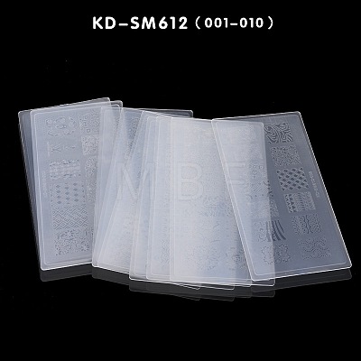 Plastic Nail Stamping Plates MRMJ-G002-12F-1