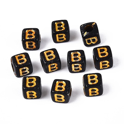 Opaque Acrylic Beads SACR-T035-20B-1