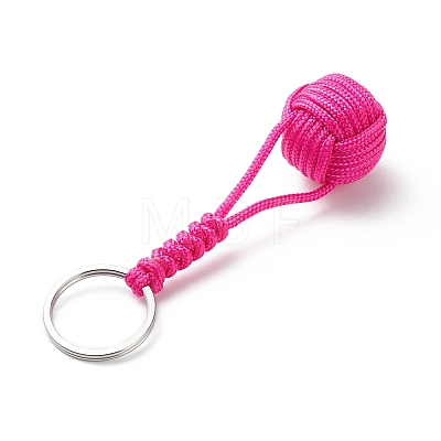 Braided Ball Rope Polyester Keychains KEYC-JKC00422-1