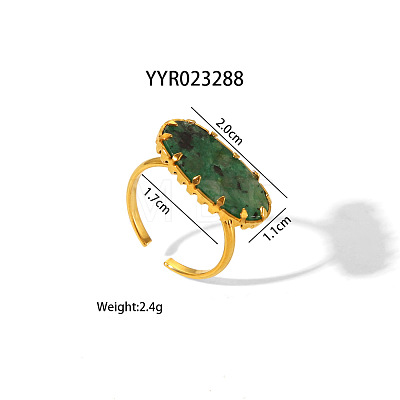 Oval Synthetic Turquoise Finger Rings DI3316-3-1