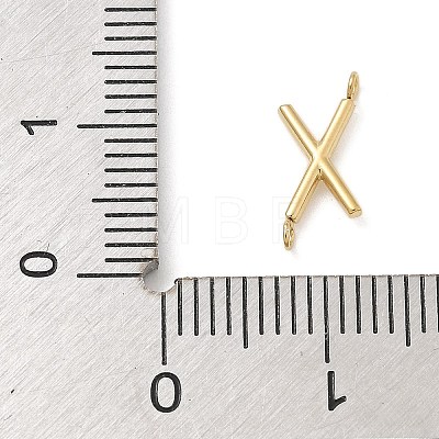 304 Stainless Steel Letter Connector Charms STAS-M108-01G-24-1