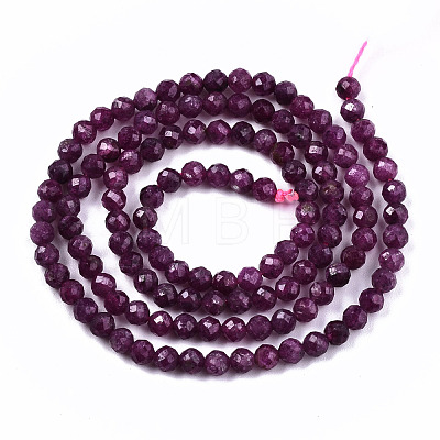 Natural Ruby Beads Strands G-S362-077-1