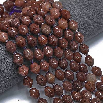 Natural Purple Aventurine Beads Strands G-K389-D14-01-1