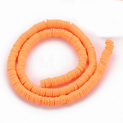 Handmade Polymer Clay Bead Strands CLAY-T002-6mm-42-1