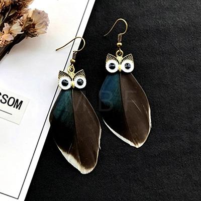 Alloy Enamel Dangle Earrings for Women WGBD3DC-06-1