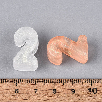 Luminous Frosted Transparent Acrylic Beads TACR-T029-21C-1