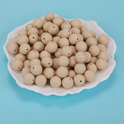 Round Silicone Focal Beads SI-JX0046A-88-1