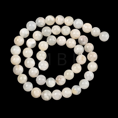 Natural White Moonstone Beads Strands G-C277-A01-8mm-1